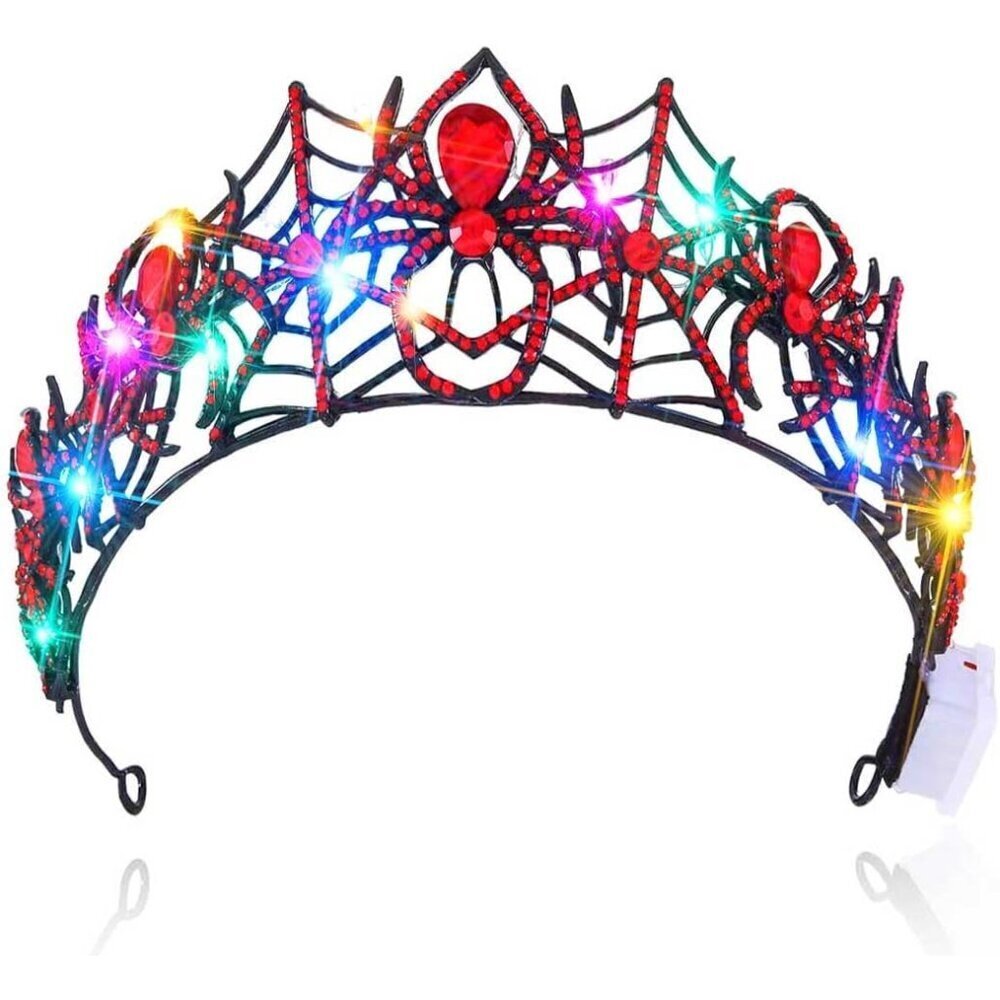Halloween Spider Crown Costume Headband Tiaras Jewelry for Women